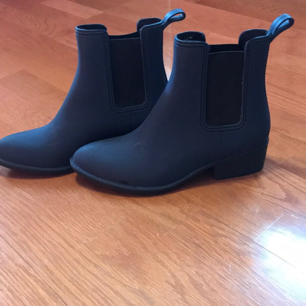 Jeffrey Campbell ankle rain boots